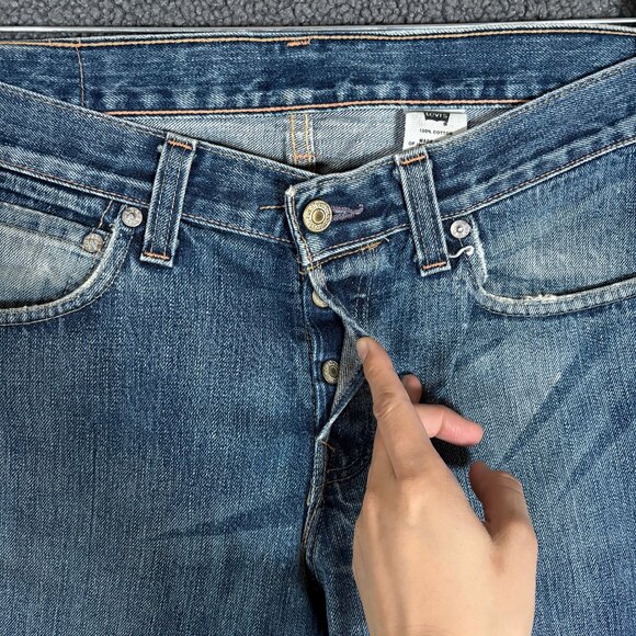 Levi's Skinner USA Made Low Rise Boot Cut Jeans - Men's Size 34*32 - Blue - Picture 2 of 12